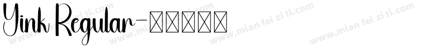Yink Regular字体转换